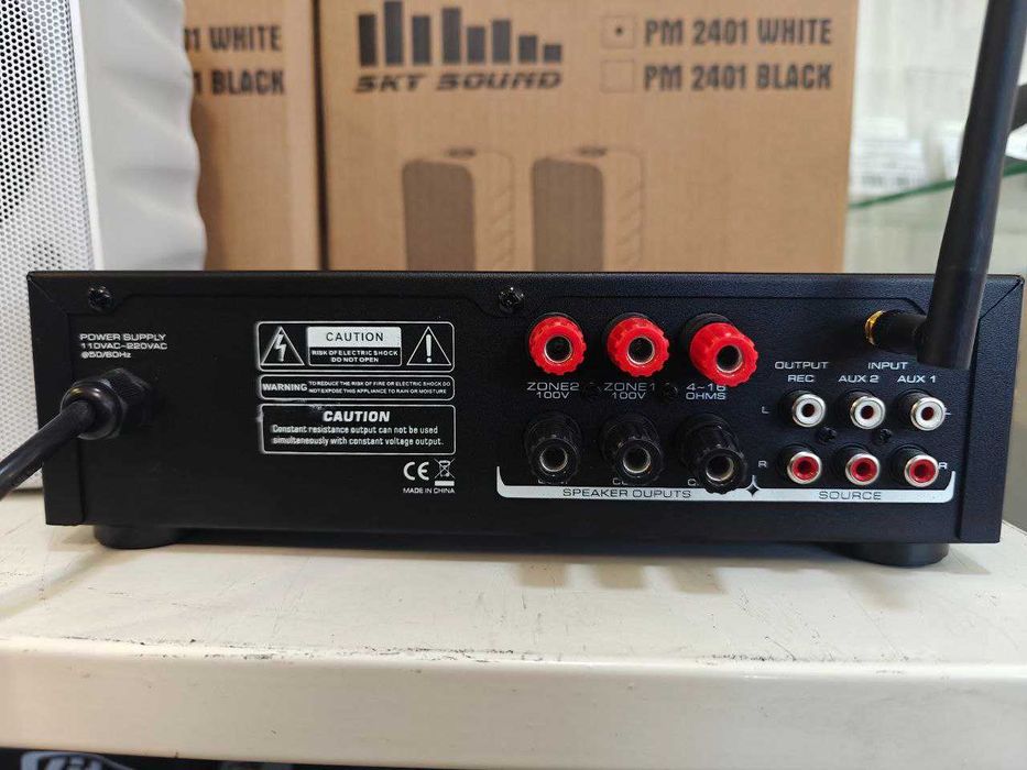 Трансляционный усилитель SKY SOUND HY-601MB+BT+SKY SOUND PM-2401W/TW