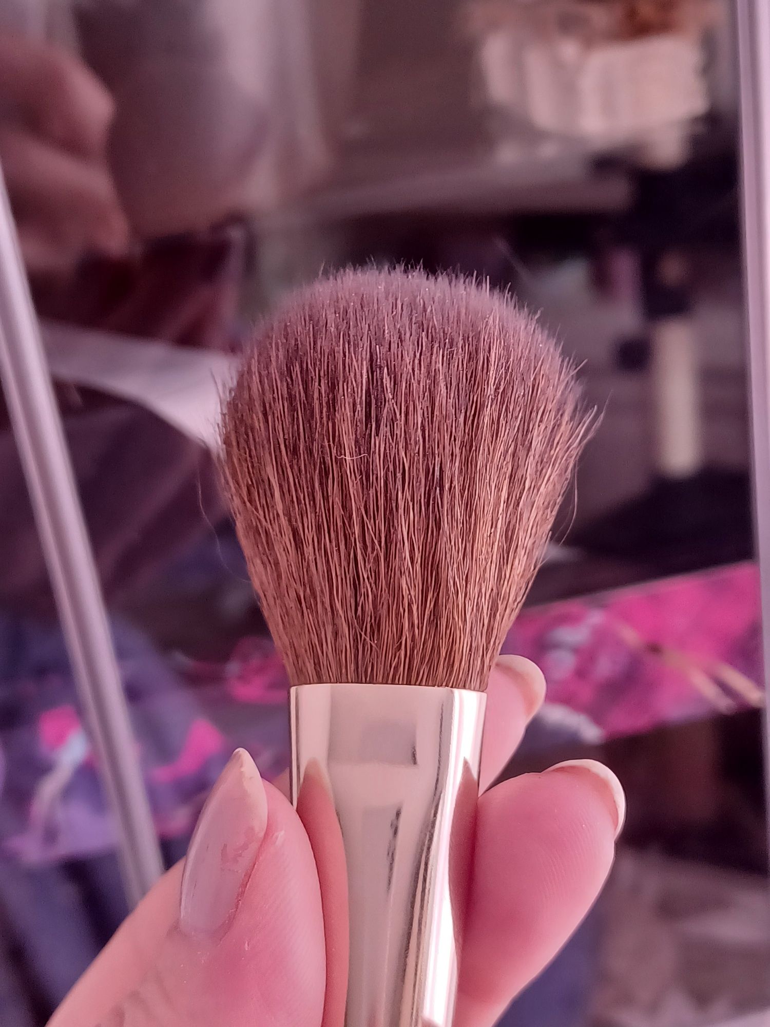 Pedzel chanel włosie naturalne, puder,podkład