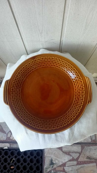 Patera z uchwytami fason IRA Józef Wrzesień Chodzież porcelit