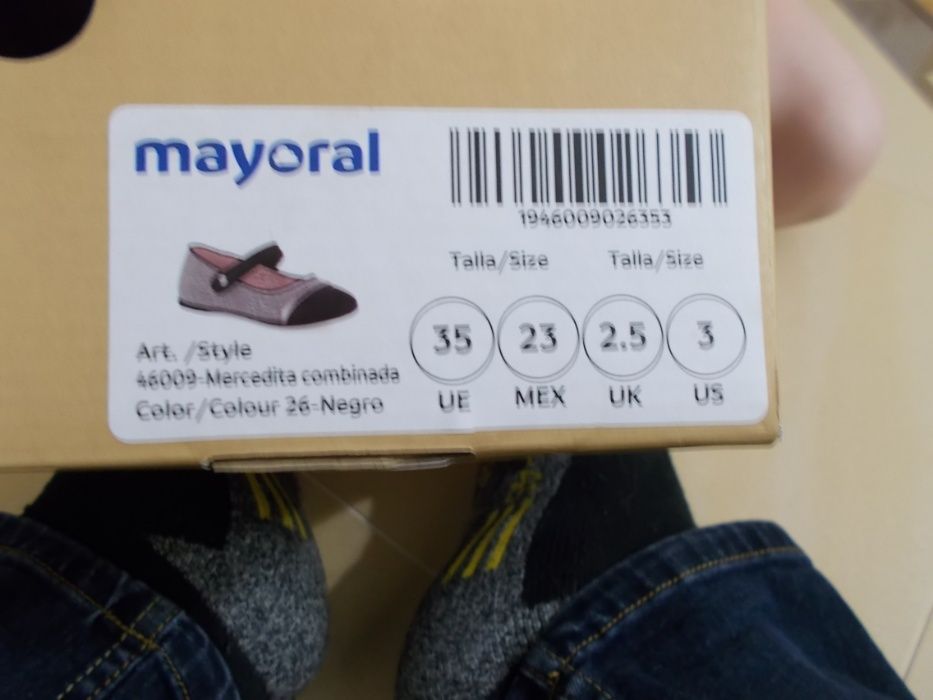 Buty dziewczęce Mayoral czarne rozmiar 35