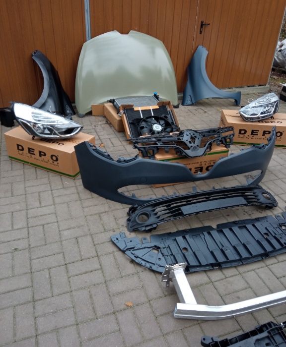 RENAULT CLIO IV kompletny przód maska zderzak lampy blotniki