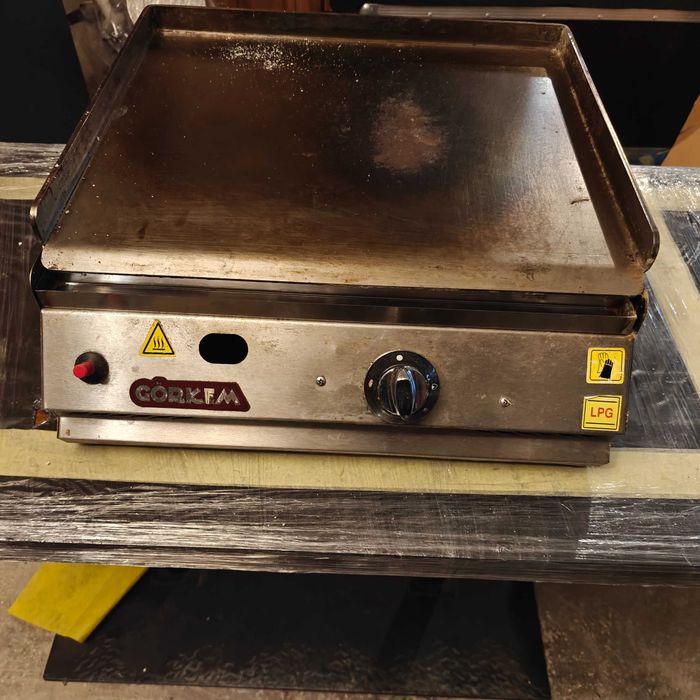 Професійна газова поверхня гладка з нержавійки 50 см "GORKEM РG50N"