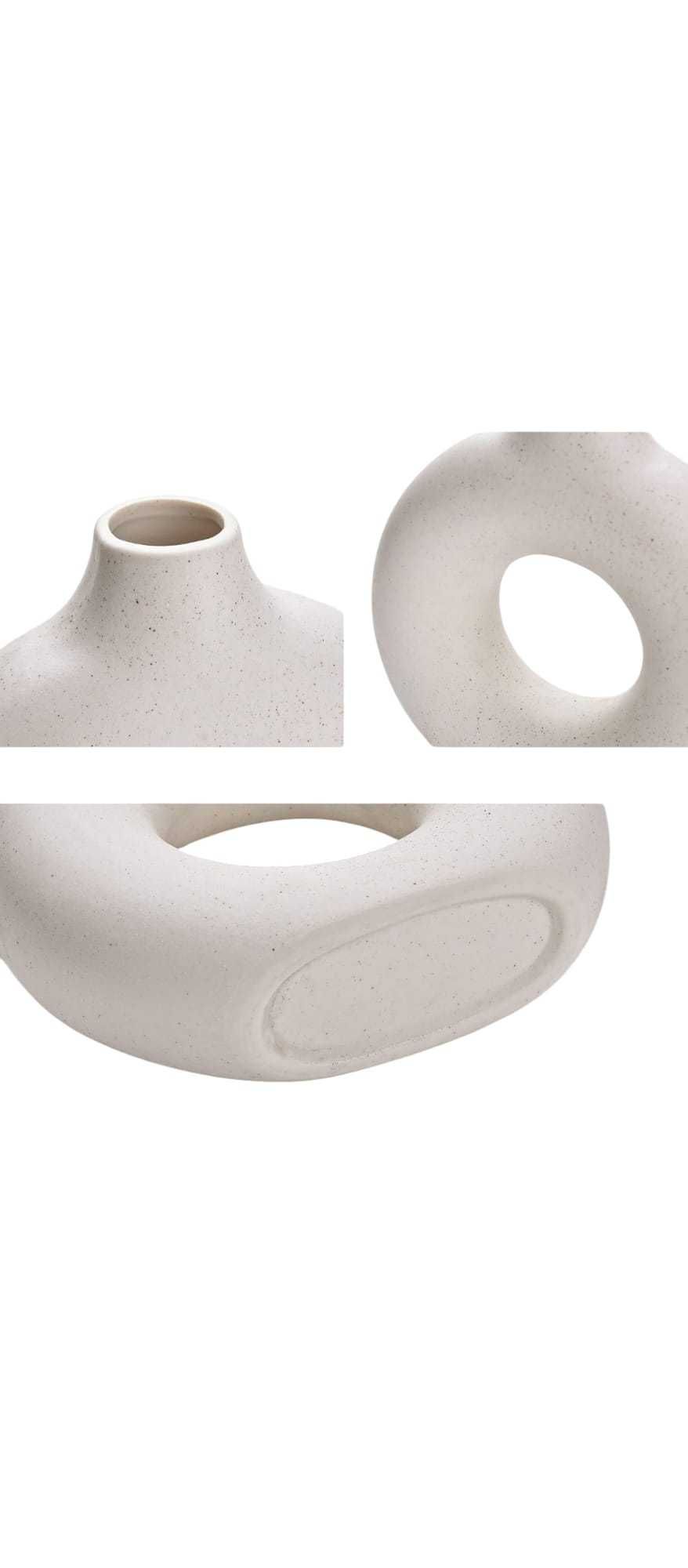 Wazon ceramiczny okrągły z dziurą 23 cm