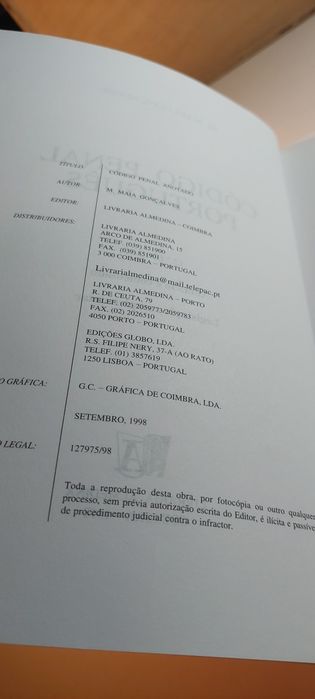 Código Penal Português, Anotado e Comentado - M. Maia Gonçalves