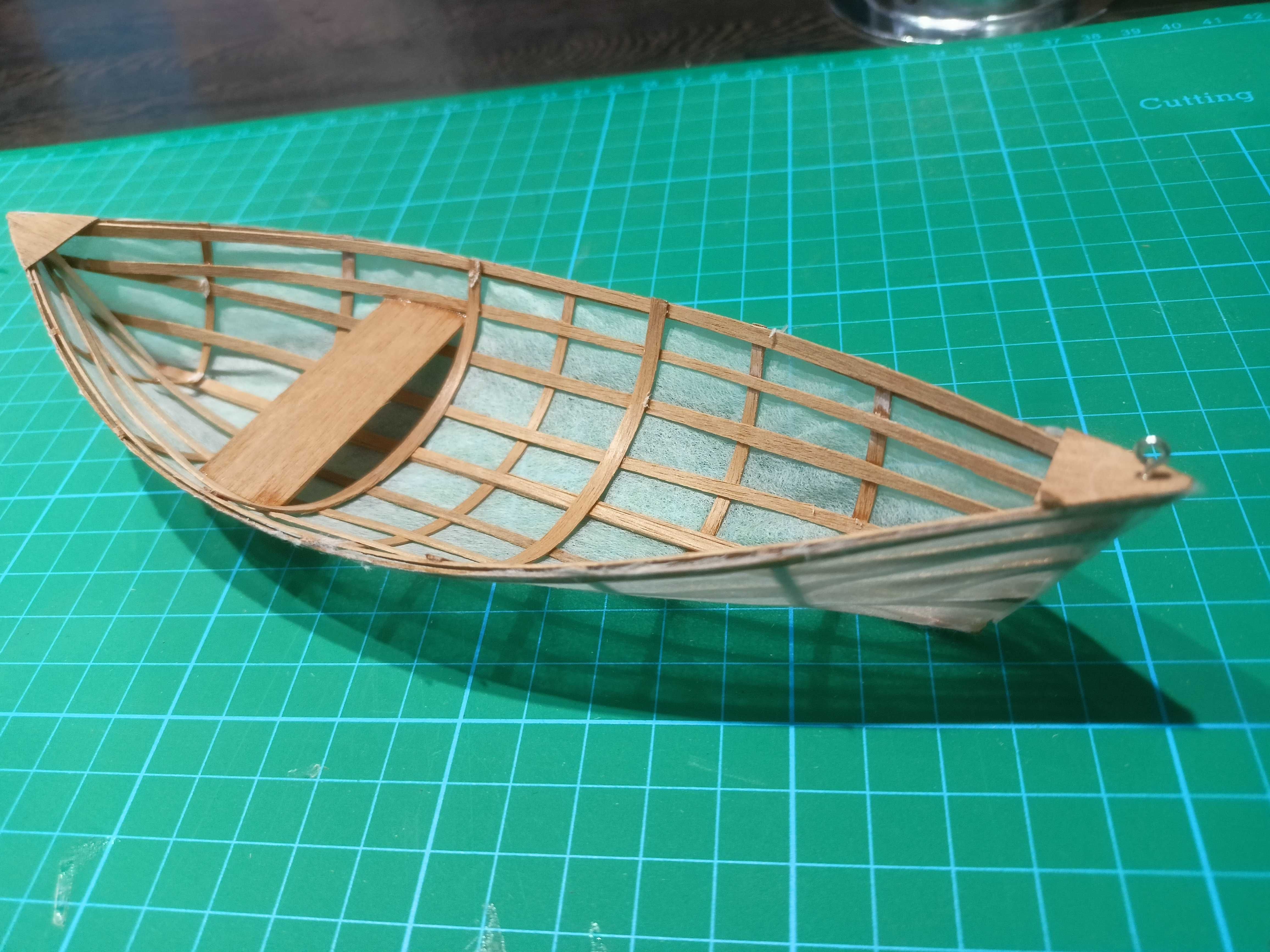 Model canoe skin on frame