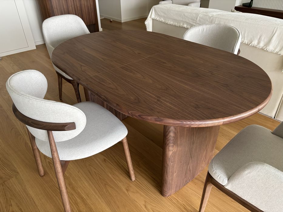 Mesa de jantar NOVA - 200x100cm em nogueira