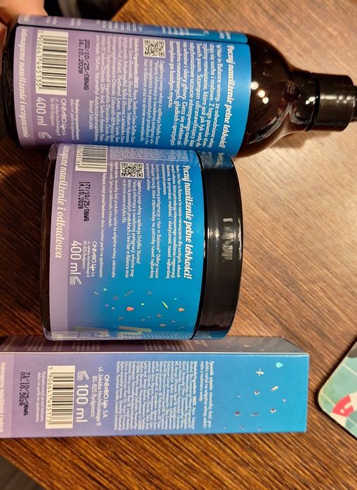 Zestaw kosmetyków onlybio maska szampon serum hydra nawilżający