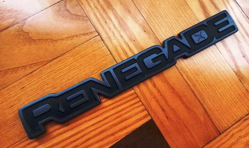 napis Renegade - dla kolekcjonerów - kolor czarny