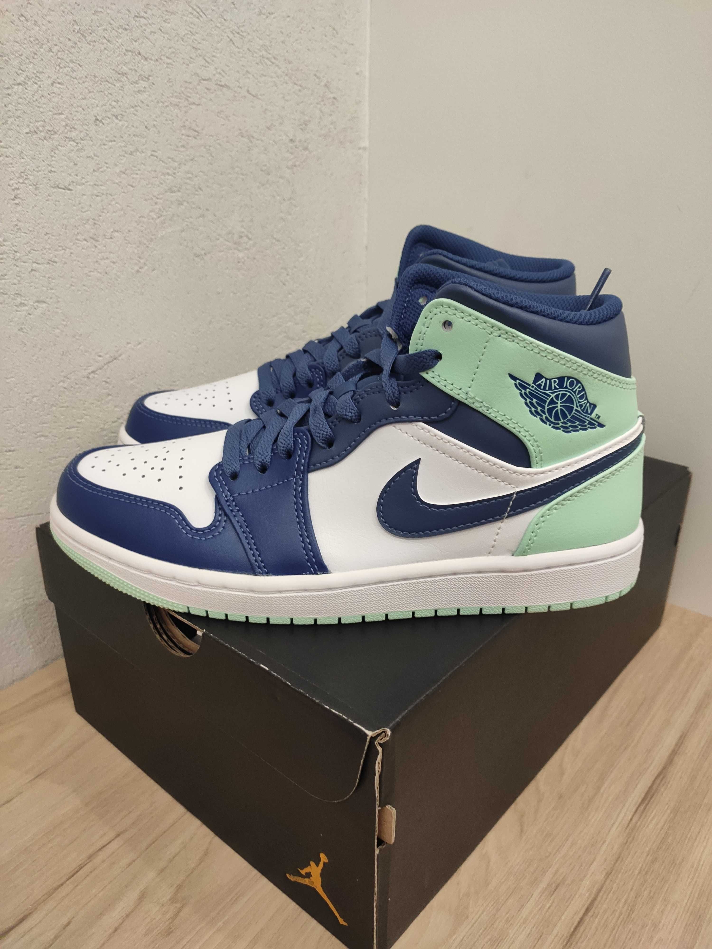 Nowe buty Jordan 1 Mid Mint Foam rozmiar 40,5 wkładka 25,5 cm