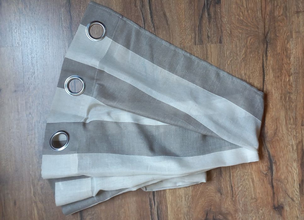 2 Cortinados look linho