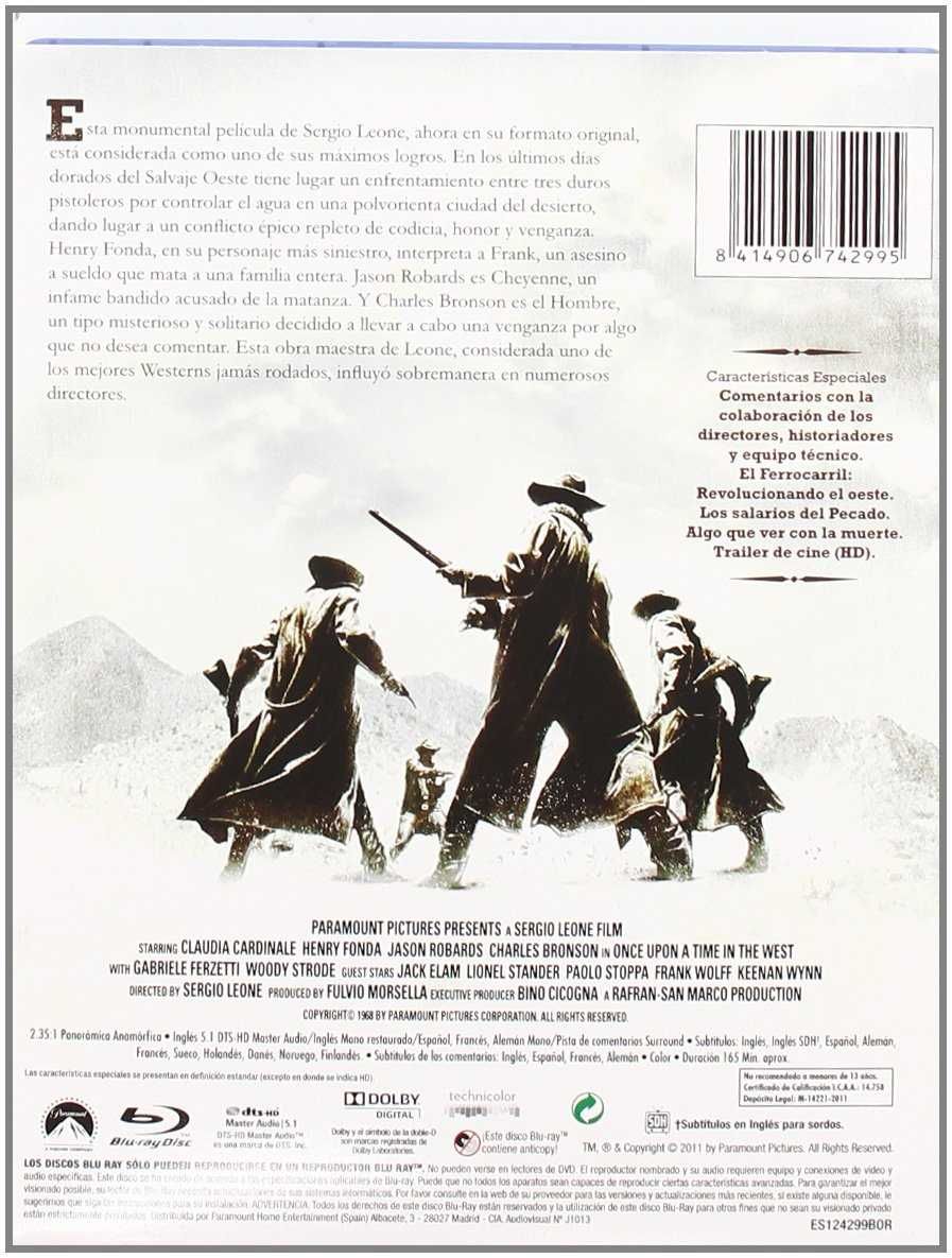 Hasta Que Llego Su Hora/Aconteceu no Oeste(Blu-Ray)-Importado