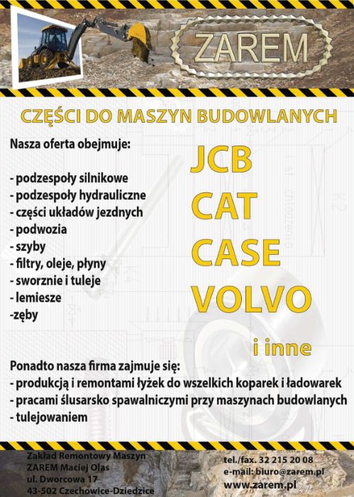 Łyżka 800mm do koparko-ładowarki JCB / CAT / CASE / VOLVO