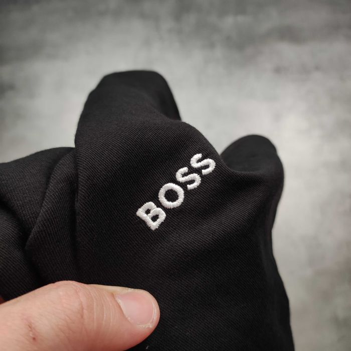 MĘSKA Koszulka Bawełna Elegancka Haft Logo PREMIUM Hugo Boss Klasyk