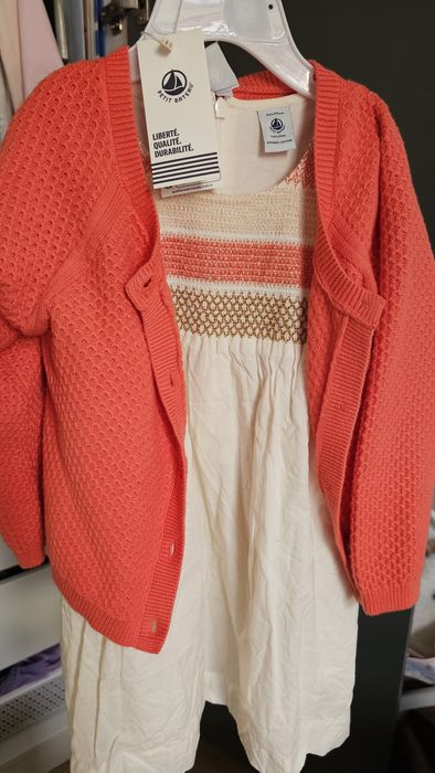 Zestaw sukienka ze sweterkiem, dziewczynka 3 latka