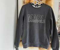 Bluza dresowa Karl Lagerfeld S szary bawełna