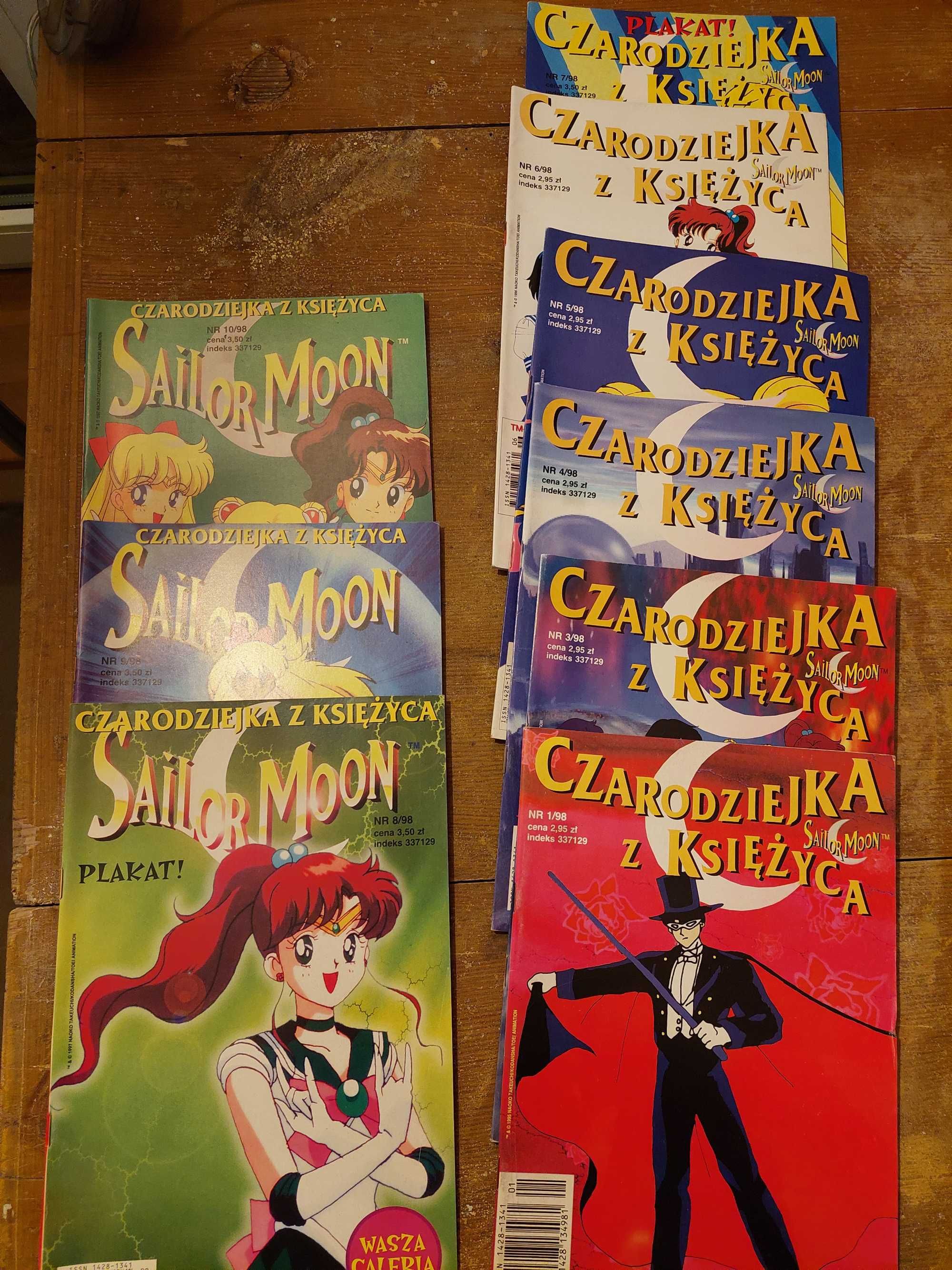 Komiks Czarodziejka z Księżyca i Sailormoon 9 komiksow z 1998 roku