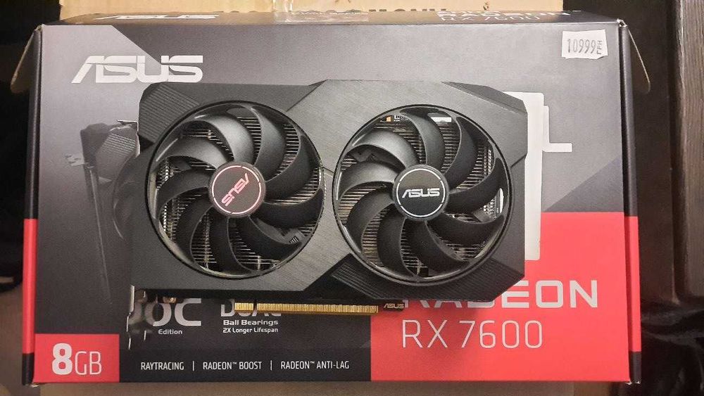 Відеокарта Asus Radeon RX 7600 Dual V2 OC 8GB GDDR6
