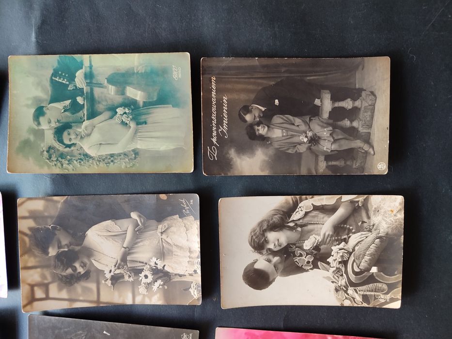 Przedwojenne pocztówki lata '20 '30 zestaw zestaw 9 sztuk z obiegu