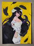 Rysunek anime Albedo Overlord