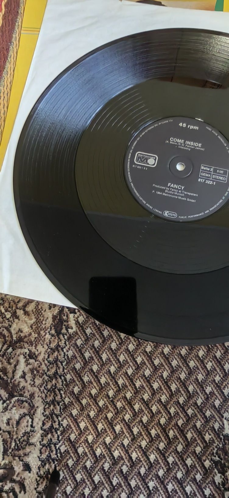 Fancy-Slice Me Nice/Come Inside, 12"Maxi singiel winylowy