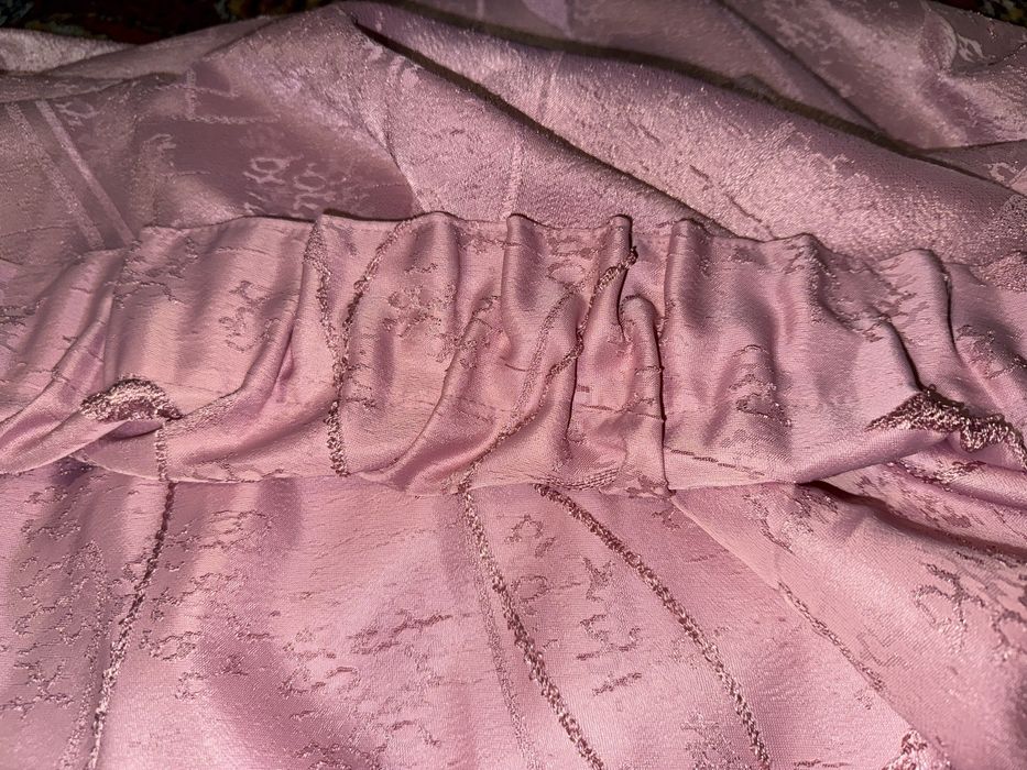 Розовая штора 2 шт