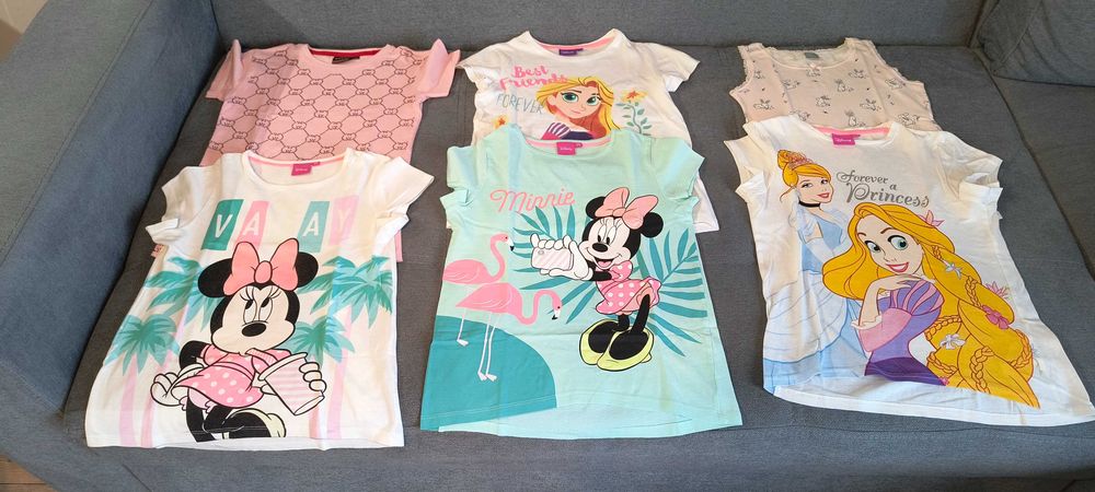 Bluzki z krótkim rękawem T-Shirt rozm.122/128 Disney Gucci