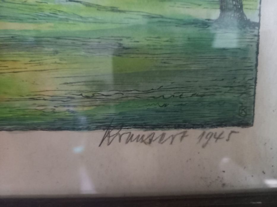 Antyk obraz pejzaż 1945
