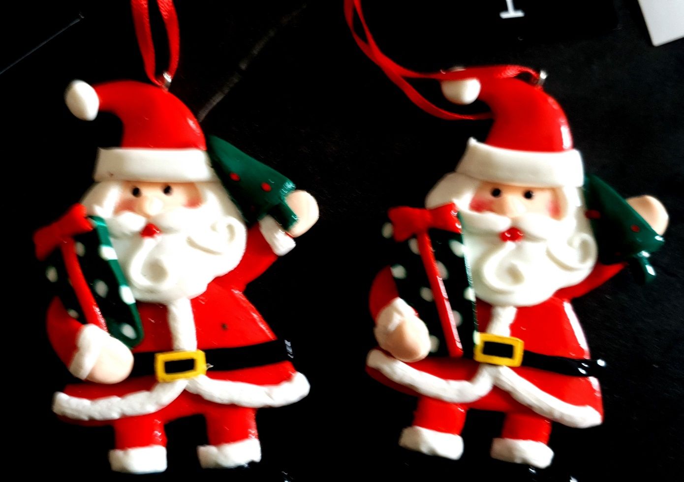Conjunto de decorações de natal para pendurar na árvore