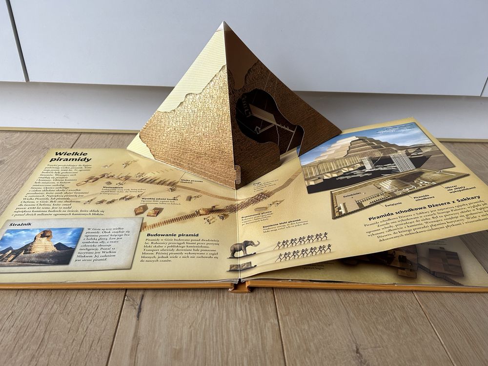 BDB stan Starozytny Egipt z bliska 3D Buchmann mumie piramidy pop up