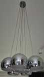 Lampy sufitowe srebrne kule