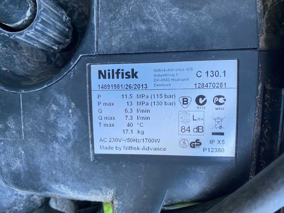 Myjka ciśnieniowa Nilfiks c130