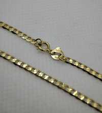 Nowy złoty łańcuszek, splot Pancerka. Złoto 14k / 585. Długość 50cm