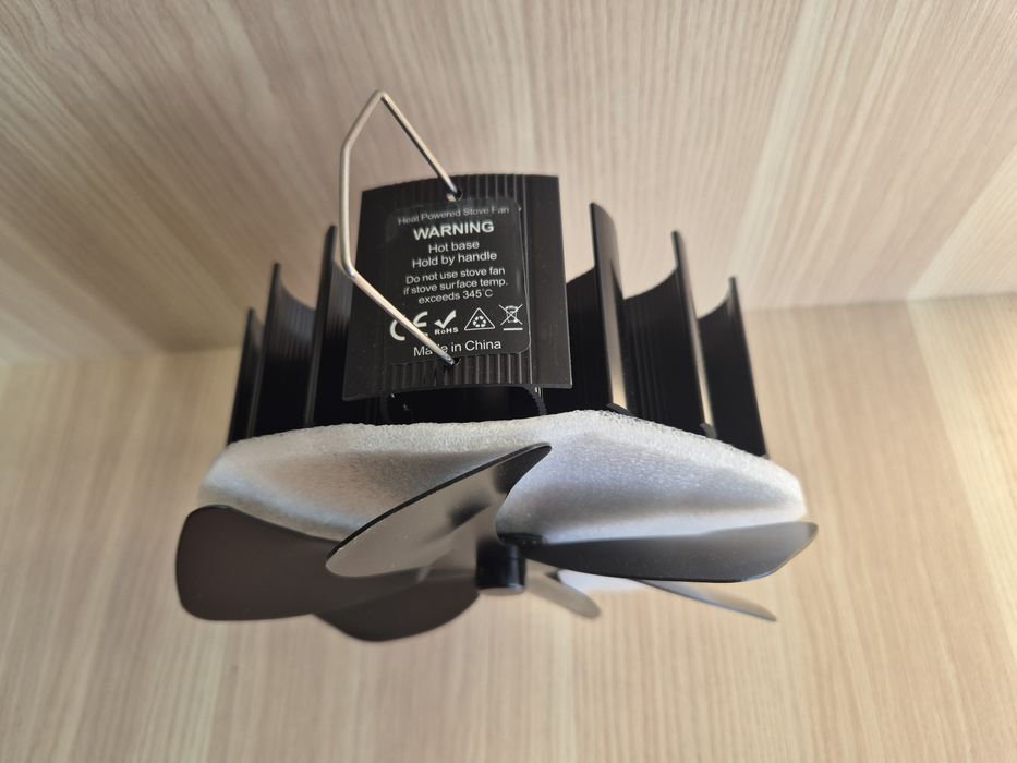 Вентилятор для каміна та печі,  6 лопатей