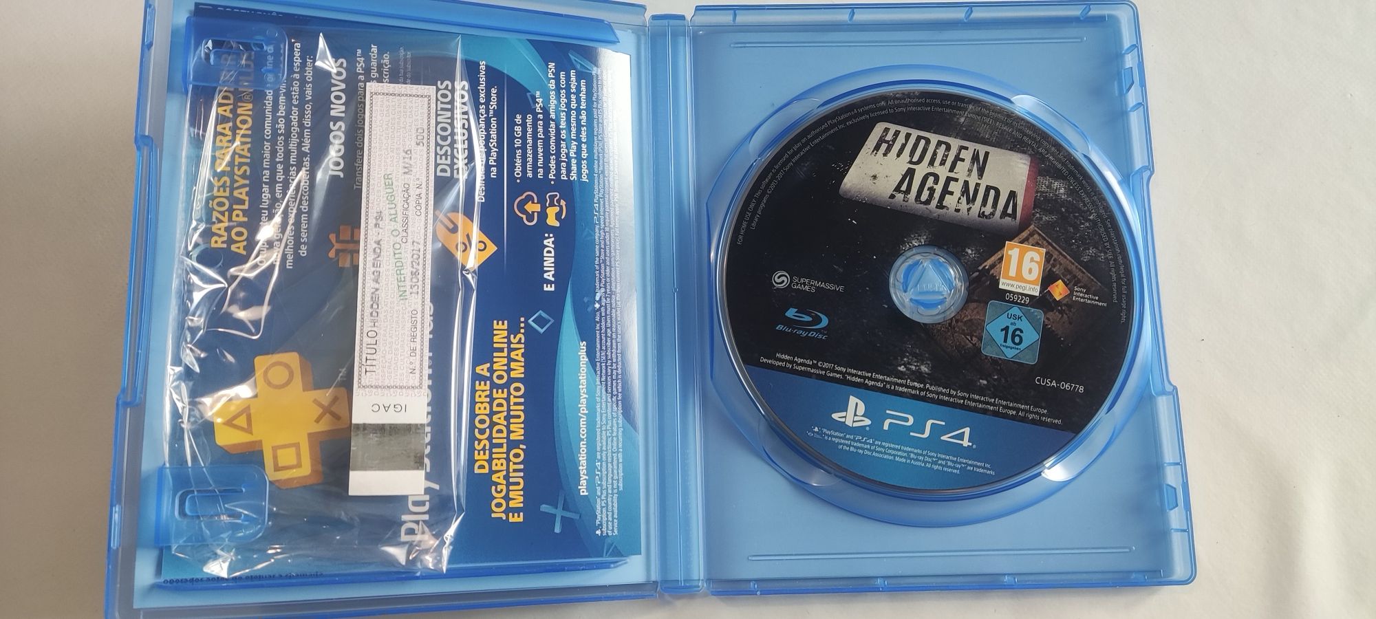 Hidden Agenda playlink PS4 jogo em português playstation 4 como novo