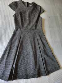 Vestido preto/branco, H&M, Tam S