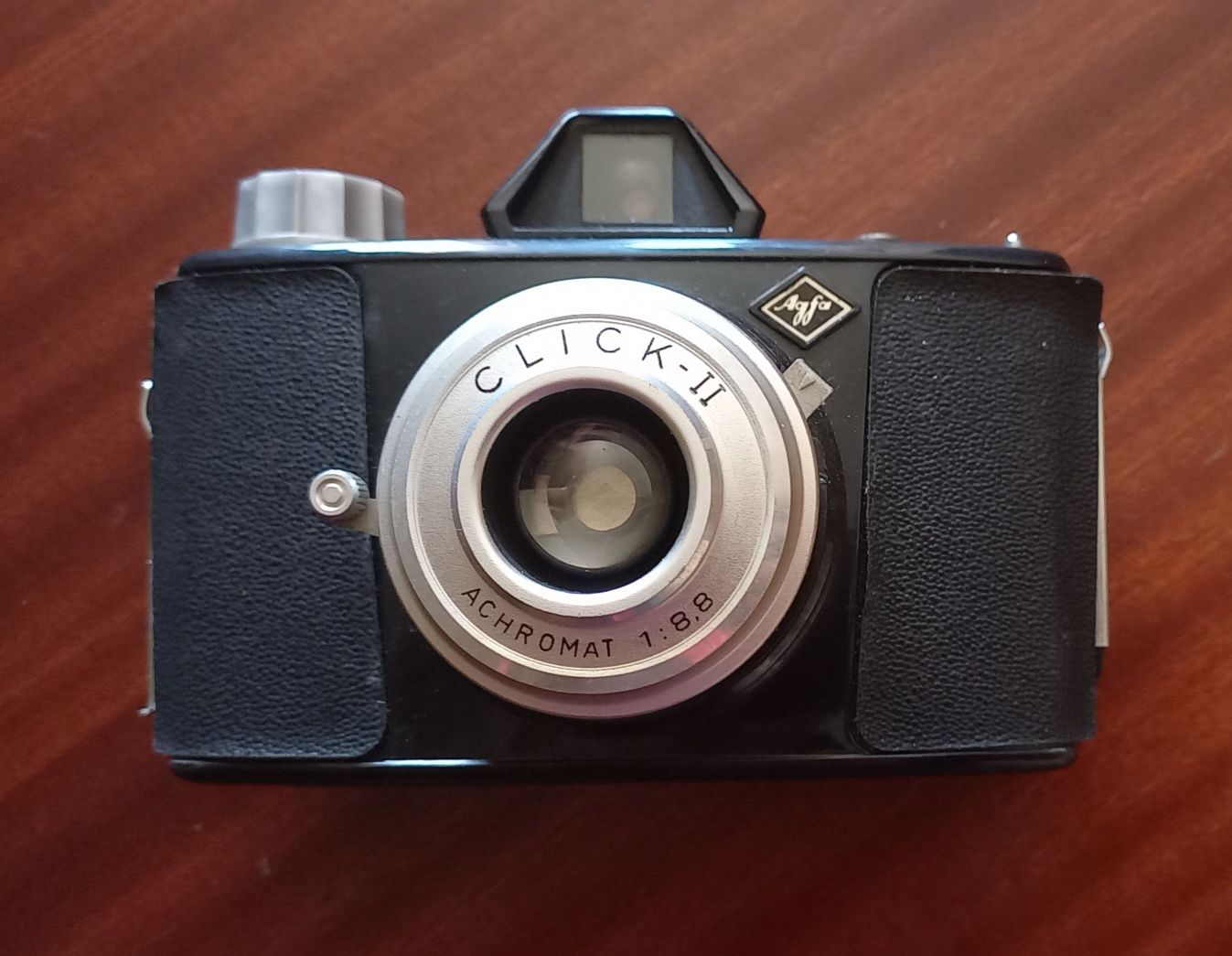 Máquina fotográfica antiga da marca Agfa