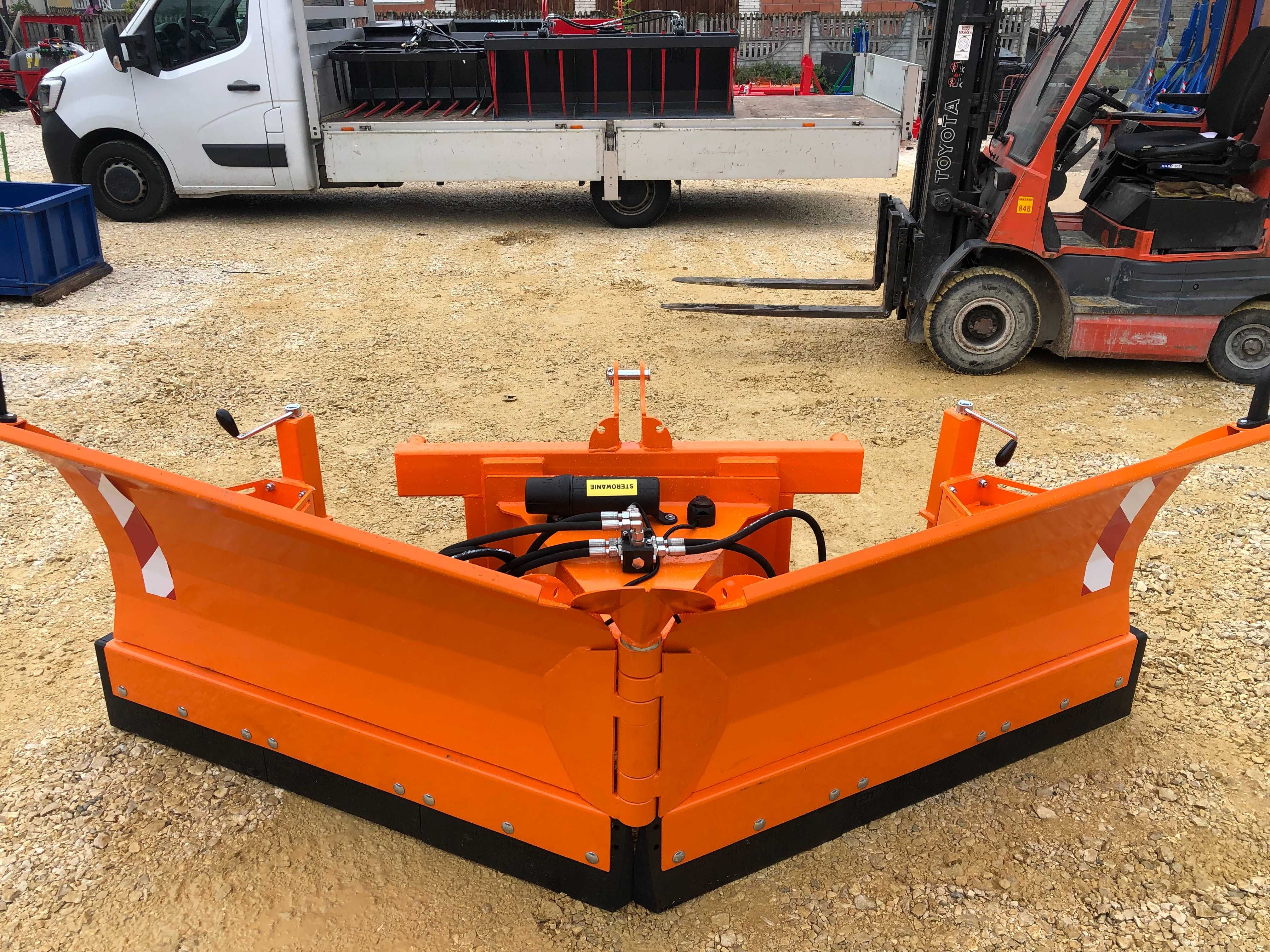 Nowy pług do śniegu VOLANT pług hydrauliczny strzałka TRANSPORT