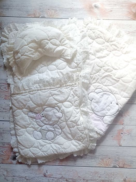 Набор для немовляти Aziz конверт на блискавці, ковдра та подушка