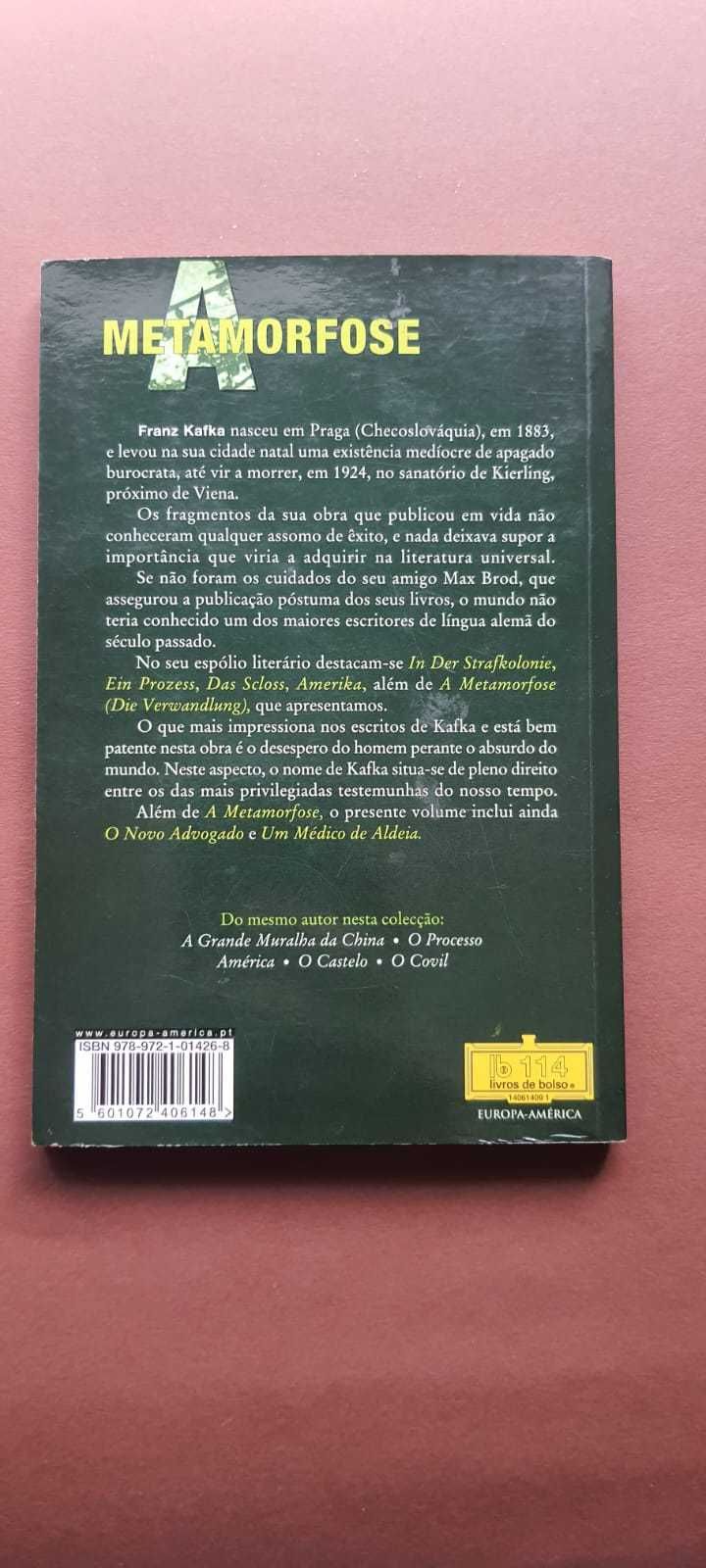 A Metamorfose – Franz Kafka (Europa-América, 3.ª edição, 2009)