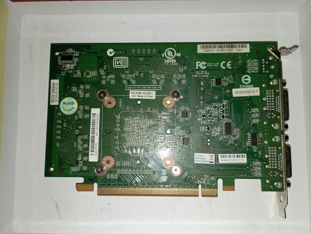 Відеокарта затичка Quadro FX 570