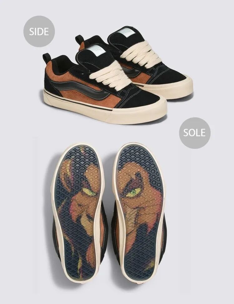 Vans X Disney Knu Skool Lion King Scar Sneakers