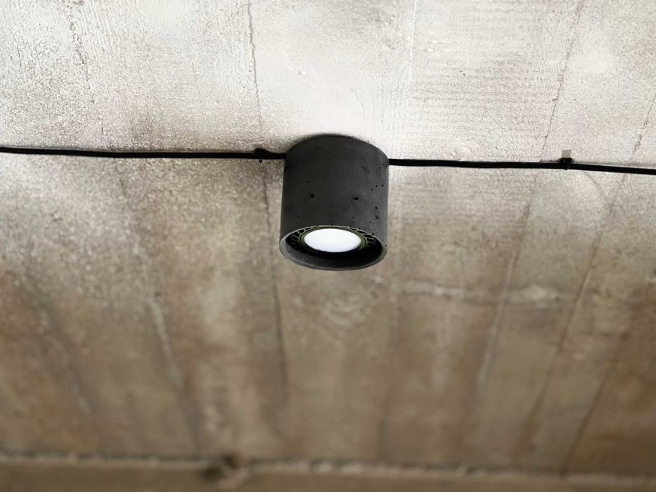 Downlight loftstyle handmade Concrete lampa betonowa - antracyt