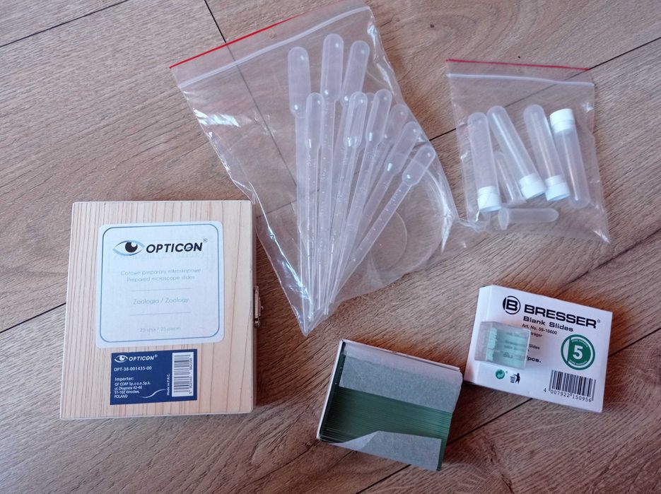Preparaty Do Mikroskopu OPTICON - ZOOLOGIA + Dodatki