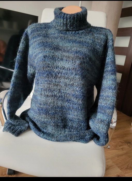 Golf oversize granatowy