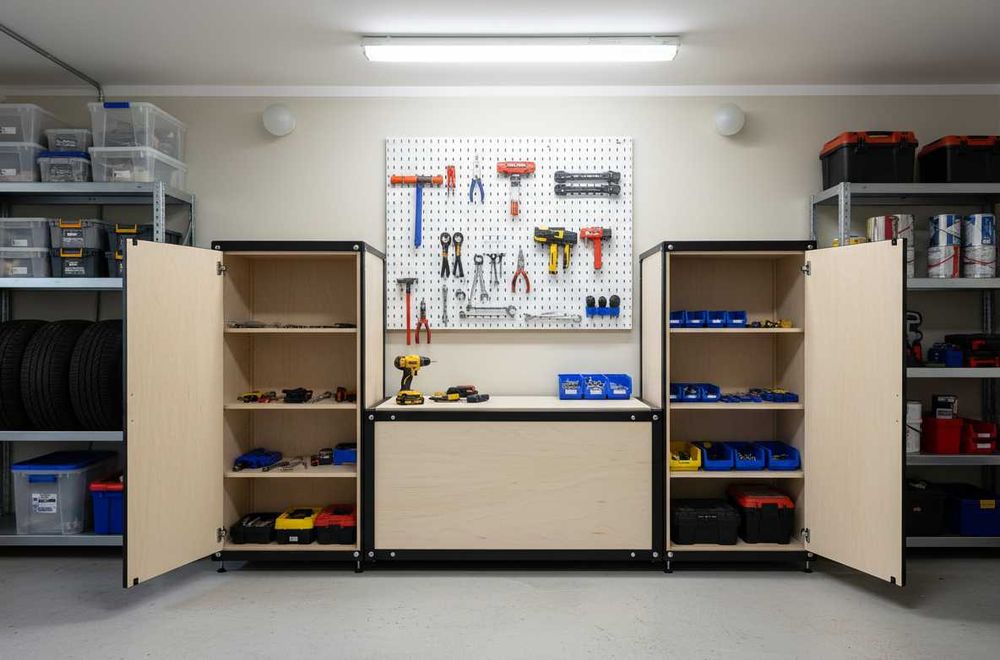 Modułowe Meble Garażowe CACTI CUBE | Komplet 3 Modułów