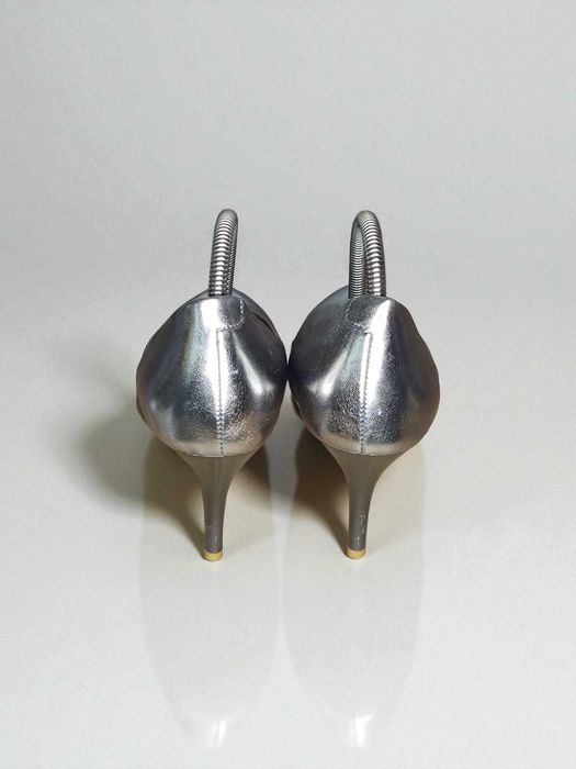 Туфлі сріблястий металік Christian Louboutin Kate 85 Silver розмір 38