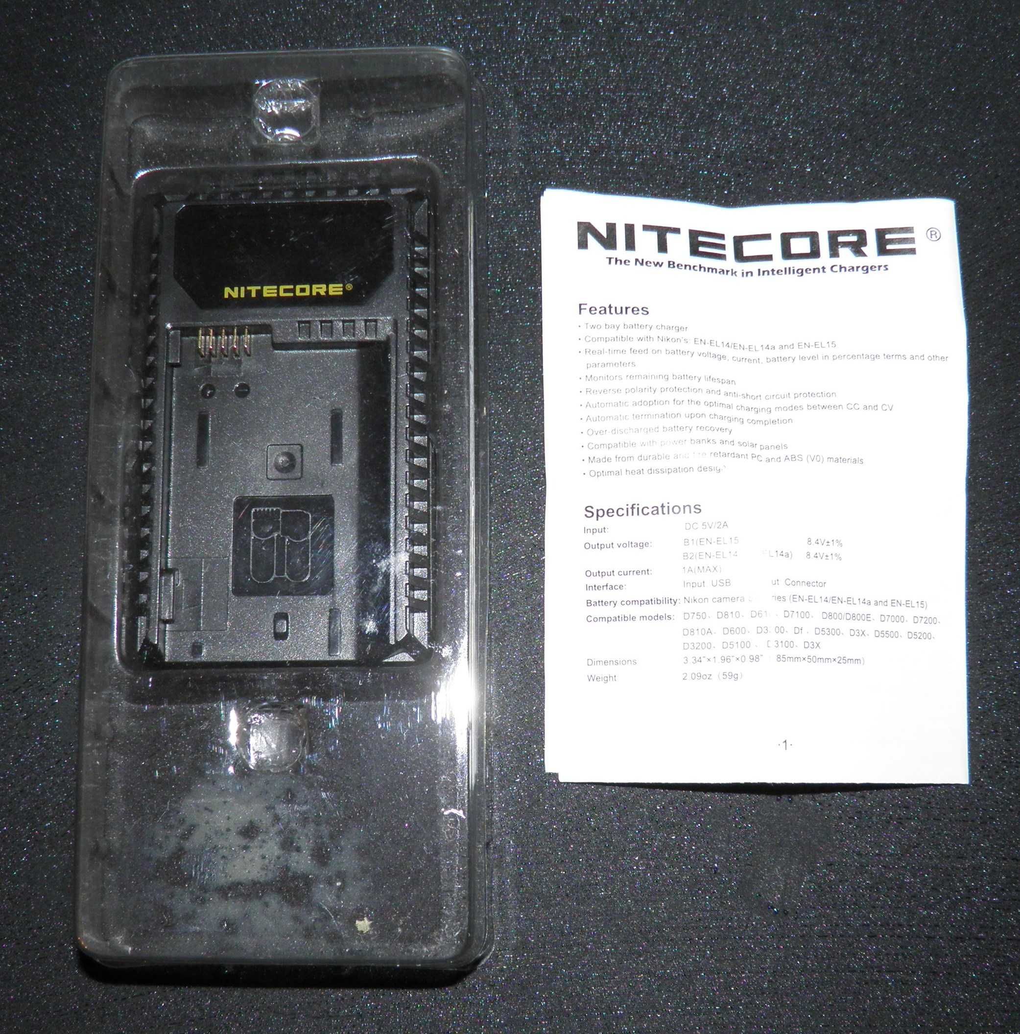 Зарядний пристрій Nitecore Nikon