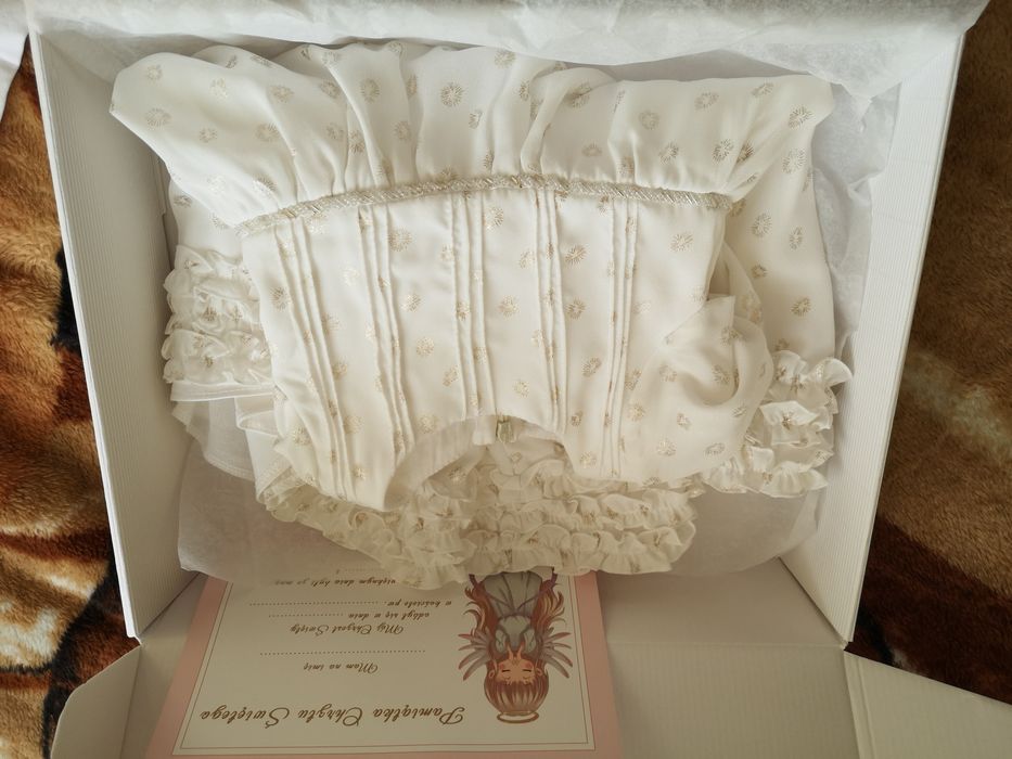 Abrakadabra Mia Sukienka na chrzest rozmiar 74