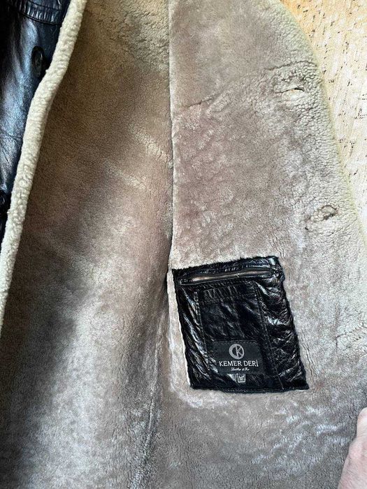 Чоловіча шкіряна дублянка