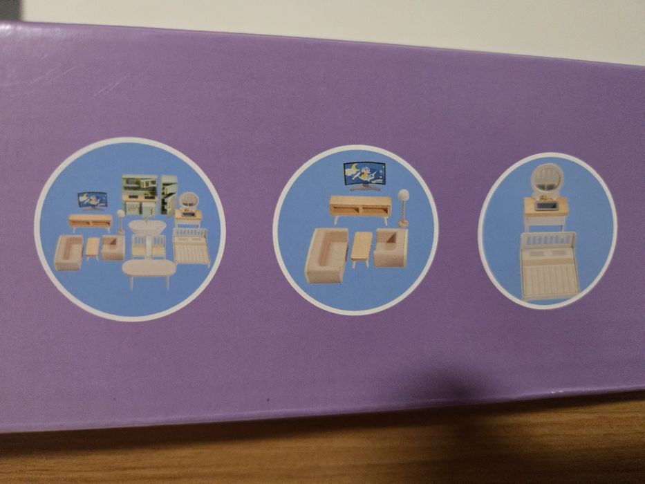 Nowy drewniany Domek dla lalek dla dzieci do zabawy